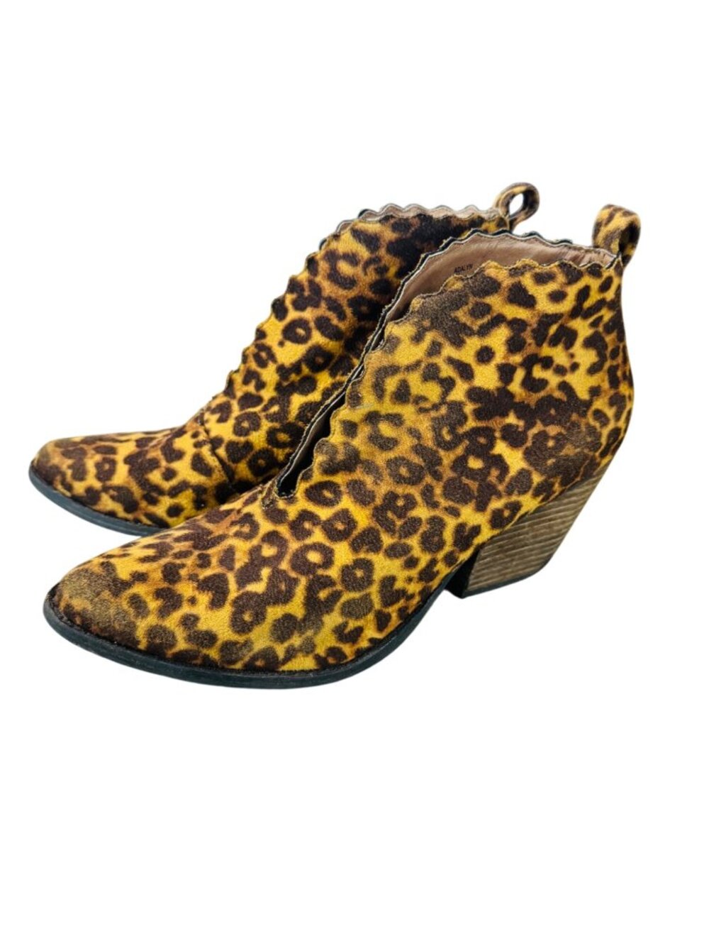 Coconuts By Matisse Adalyn Leopard Print Ankle Boots  8M Mobwife Coastal Cowgirl